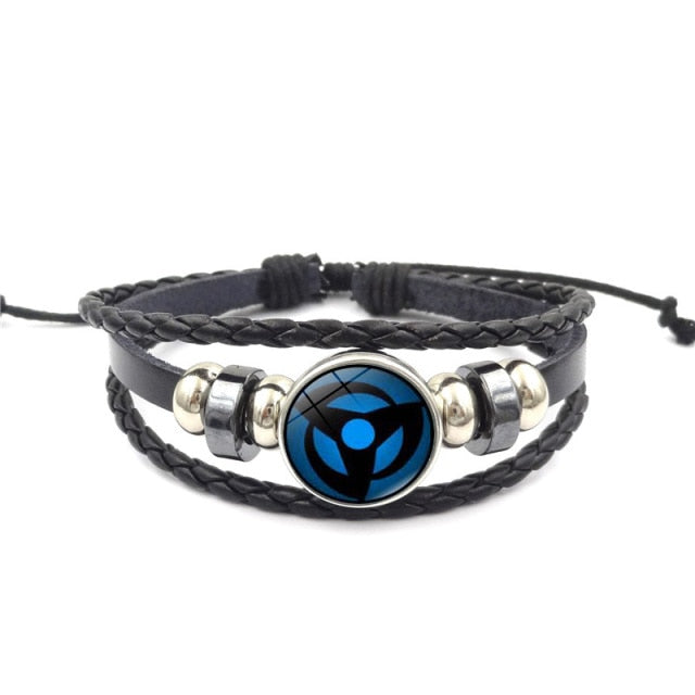 Naruto and Sharingan Eye Snap Bracelet