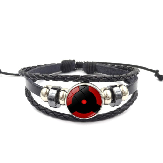 Naruto and Sharingan Eye Snap Bracelet