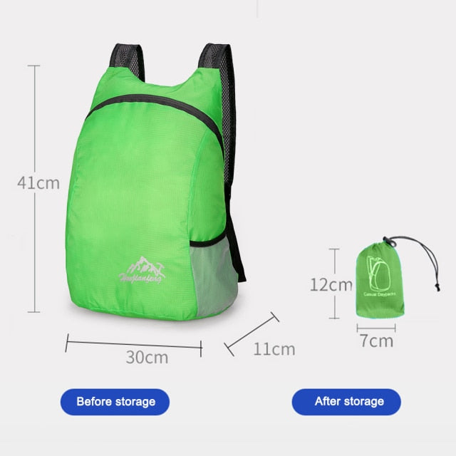 10L Ultralight Men Women Sports Traveling Waterproof Backpack for Camping