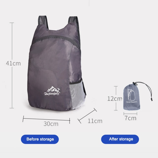 10L Ultralight Men Women Sports Traveling Waterproof Backpack for Camping