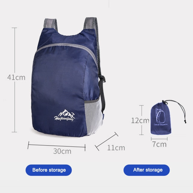 10L Ultralight Men Women Sports Traveling Waterproof Backpack for Camping