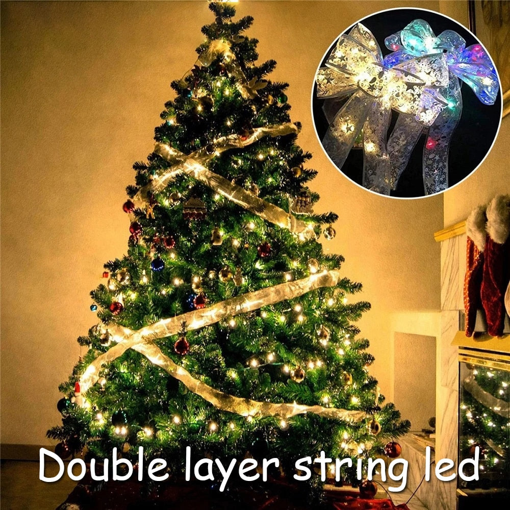 Christmas Ribbon LED Lights