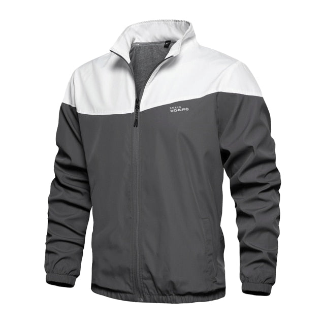 Mens Fashion Windbreaker Bomber Jacket