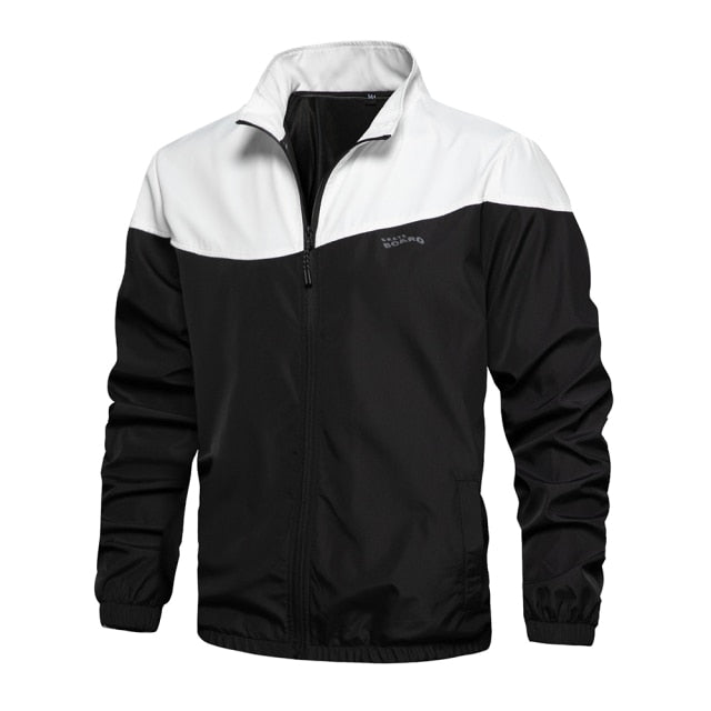 Mens Fashion Windbreaker Bomber Jacket