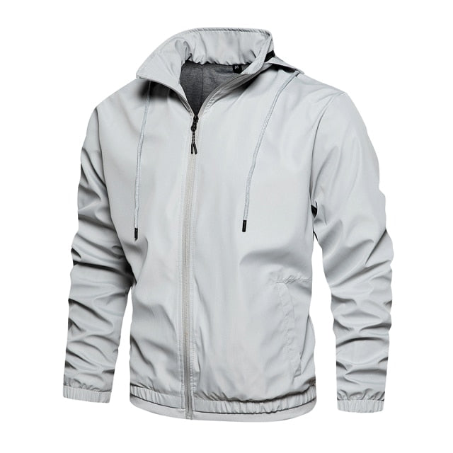 Mens Fashion Windbreaker Bomber Jacket