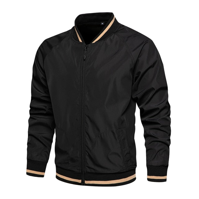 Mens Fashion Windbreaker Bomber Jacket