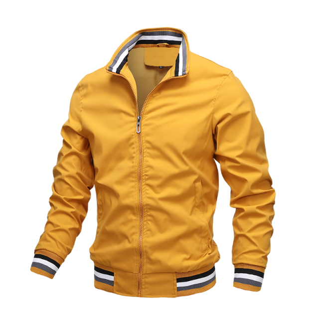 Mens Fashion Windbreaker Bomber Jacket