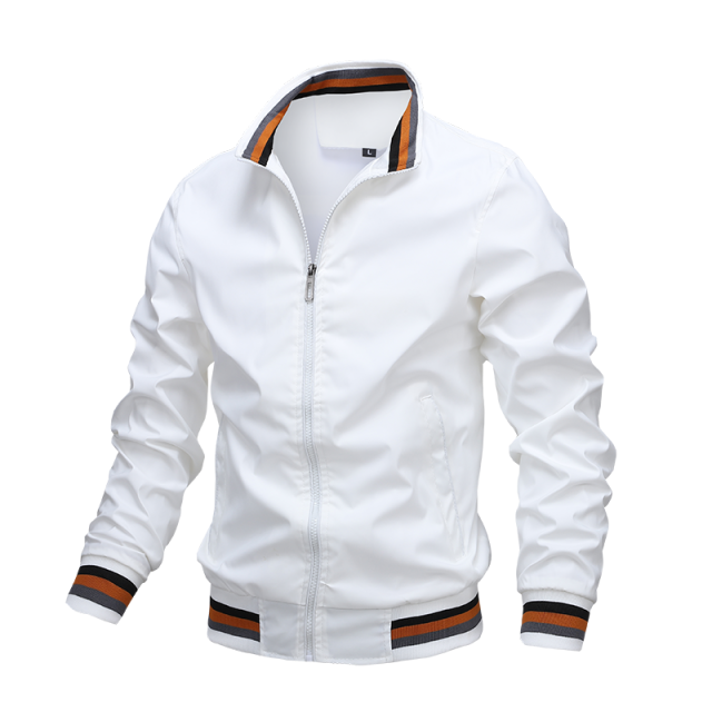 Mens Fashion Windbreaker Bomber Jacket