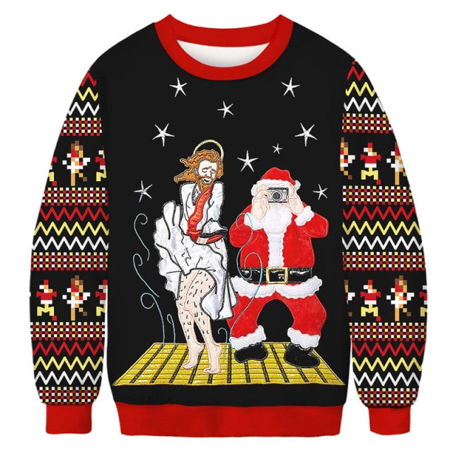 Men Women Ugly Christmas Sweater