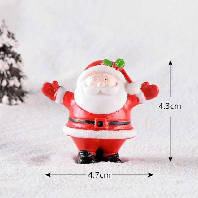 Christmas Elk Santa Claus Ornaments Merry Christmas Decoration For Home Figurines Garden Miniatures 2022 New Year Xmas Decor