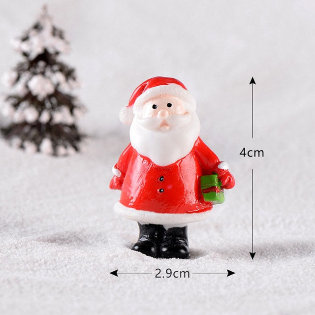 Christmas Elk Santa Claus Ornaments Merry Christmas Decoration For Home Figurines Garden Miniatures 2022 New Year Xmas Decor