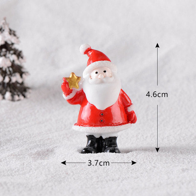 Christmas Elk Santa Claus Ornaments Merry Christmas Decoration For Home Figurines Garden Miniatures 2022 New Year Xmas Decor