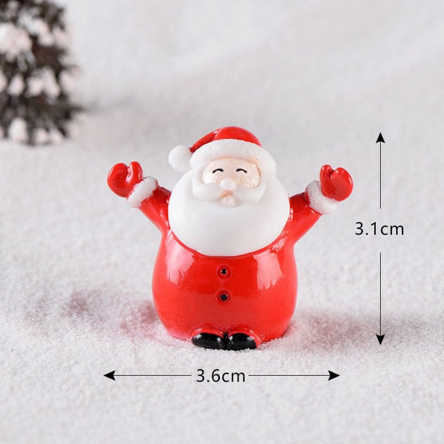 Christmas Elk Santa Claus Ornaments Merry Christmas Decoration For Home Figurines Garden Miniatures 2022 New Year Xmas Decor