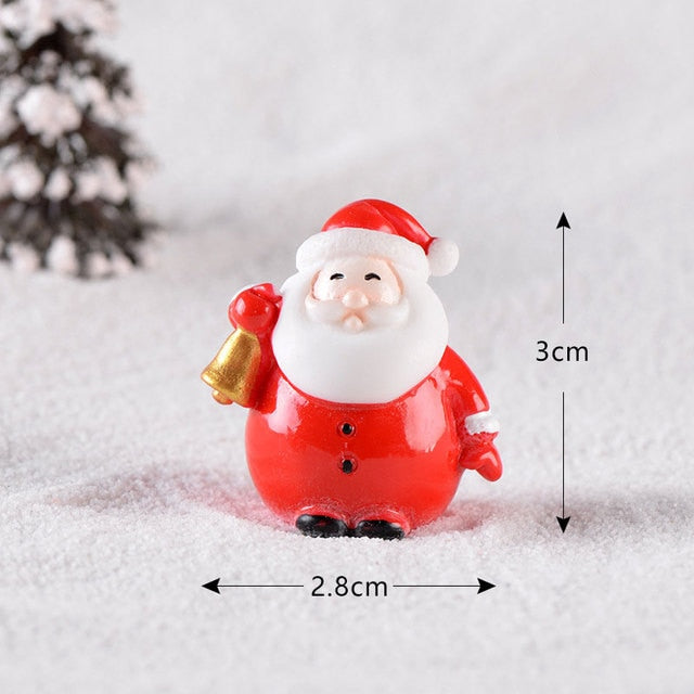 Christmas Elk Santa Claus Ornaments Merry Christmas Decoration For Home Figurines Garden Miniatures 2022 New Year Xmas Decor