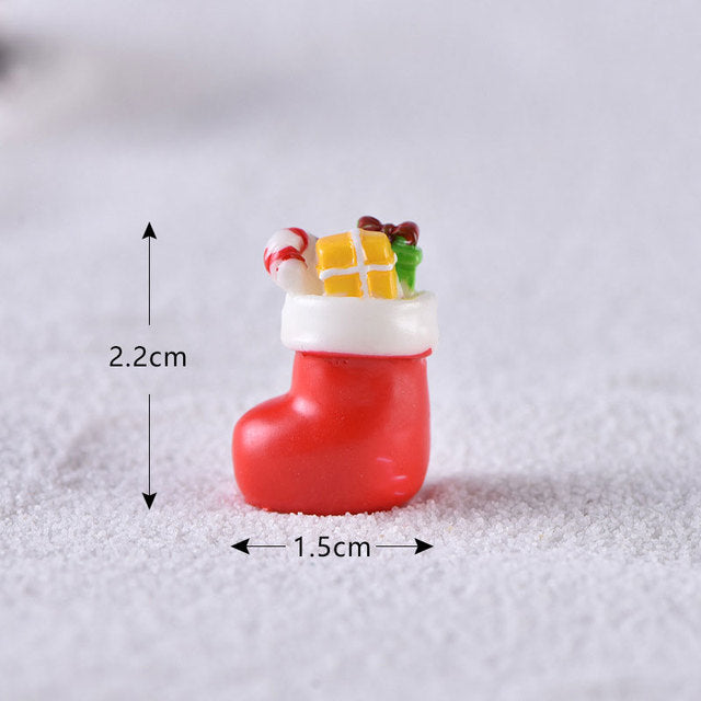 Christmas Elk Santa Claus Ornaments Merry Christmas Decoration For Home Figurines Garden Miniatures 2022 New Year Xmas Decor