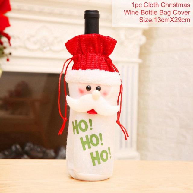 Christmas Wine Bottle Cover Decoration