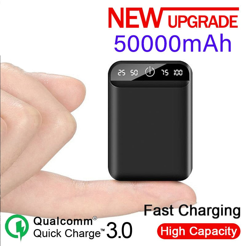 50000mAh power bank portable charger digital display USB for android